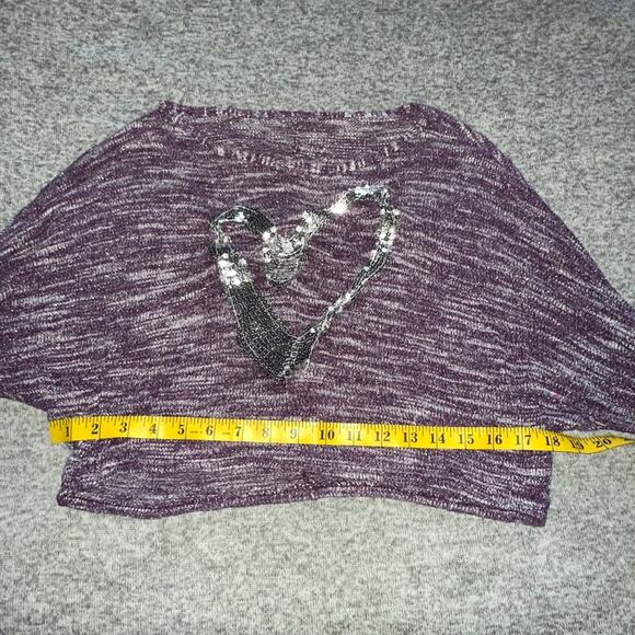 Purple Crop Sweater Top - Picture 6 of 6